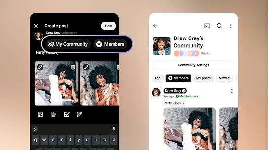 Discover members only communities