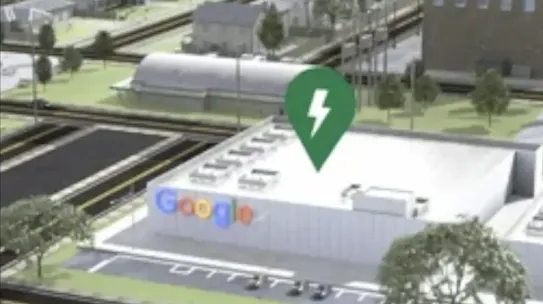 3D render of a Google Data Center