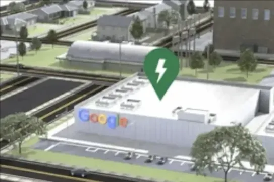 3D render of a Google Data Center