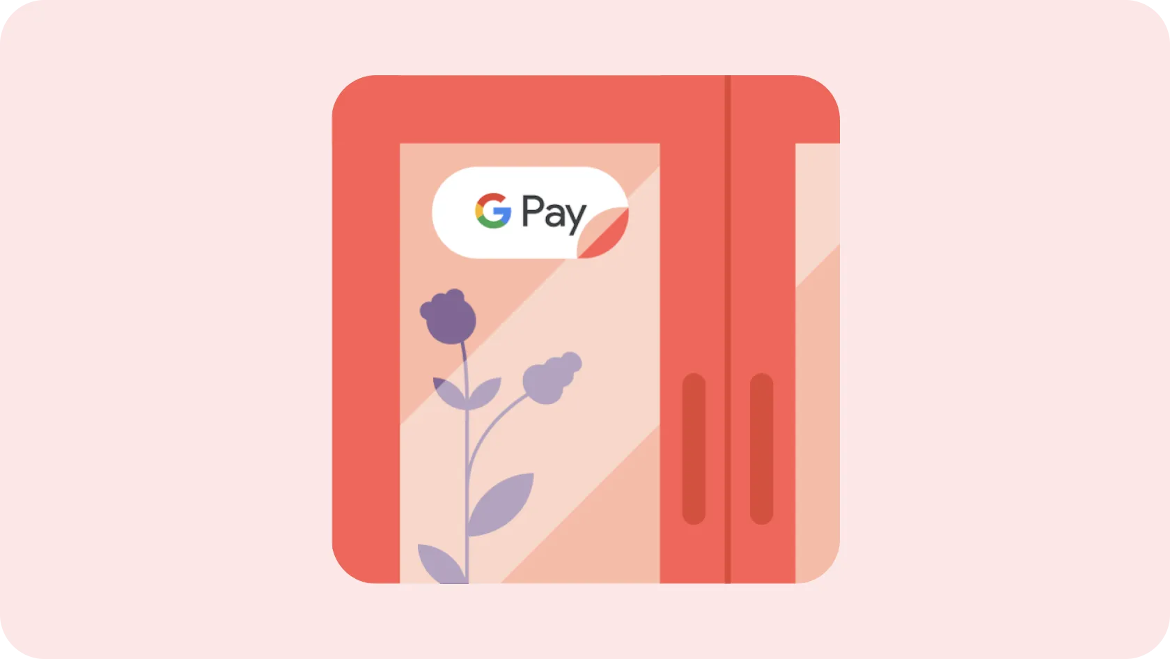 GPay 貼紙貼在商家窗戶上的插圖。