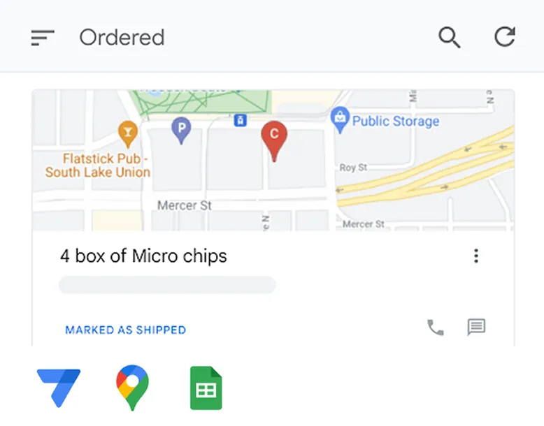 Track order delivery status and send customers updates