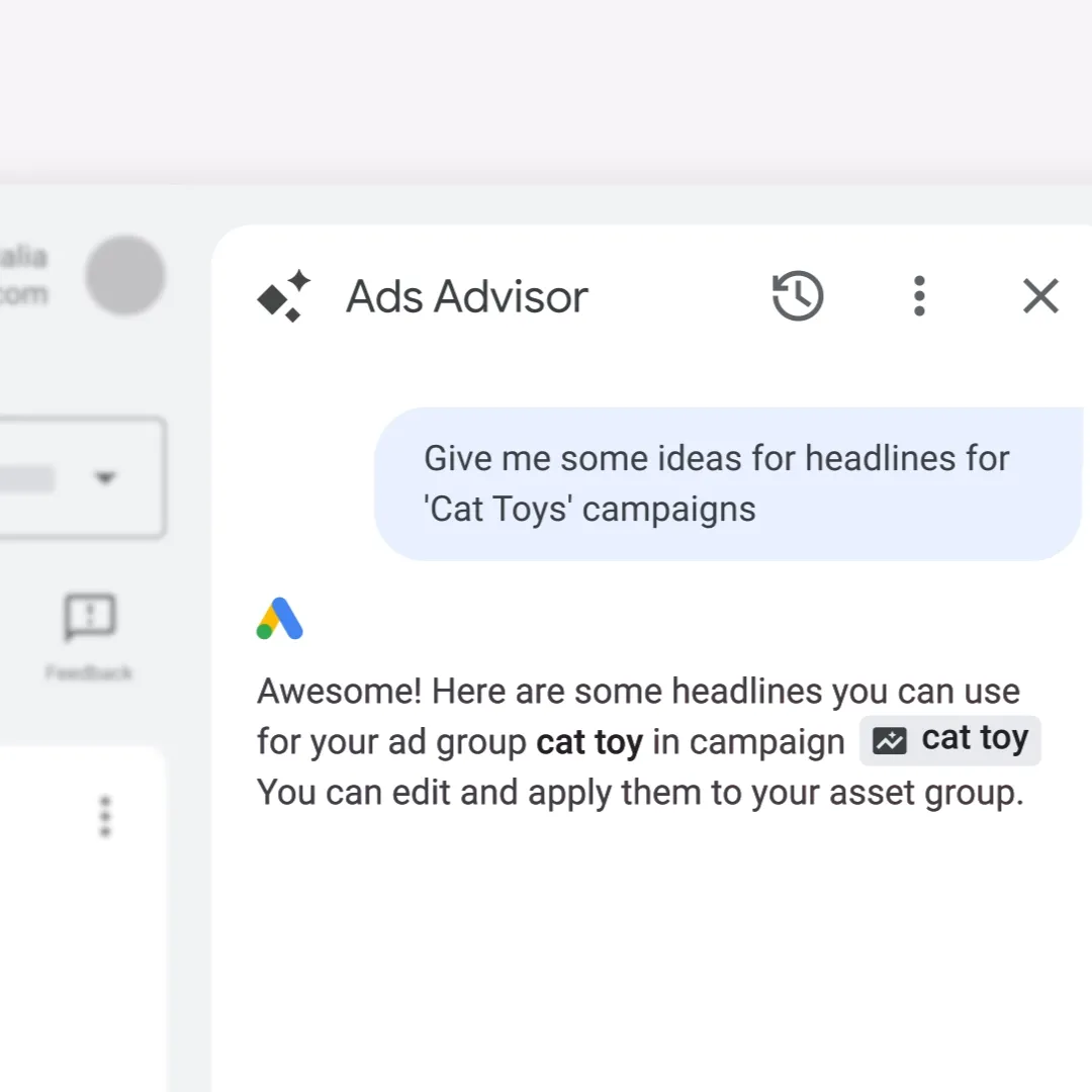 A screenshot of the AI agent interface in action