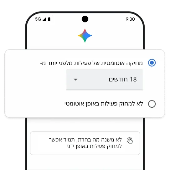 איור של מחיקה אוטומטית