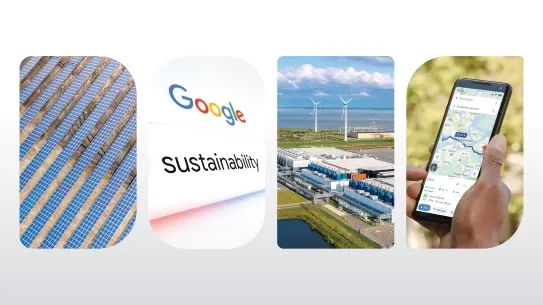 collage of sustainability initiatives