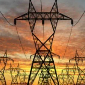 High voltage power lines in West Memphis