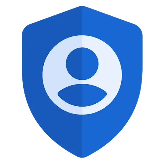 Privacy Shield (scudo per la privacy) blu