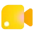Logotipo do Google Meet: uma câmera de vídeo em vermelho, verde, azul e amarelo.