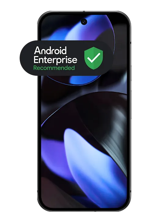 Google Pixel 9 with Android Enterprise Recommended Badge