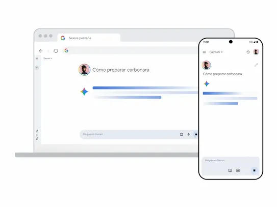 Gemini en computadoras y dispositivos móviles