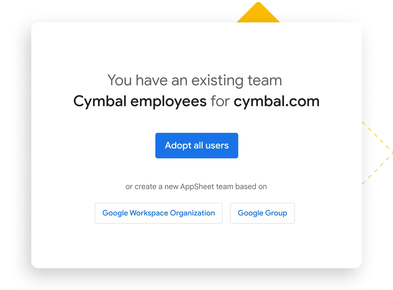 Govern AppSheet app creators