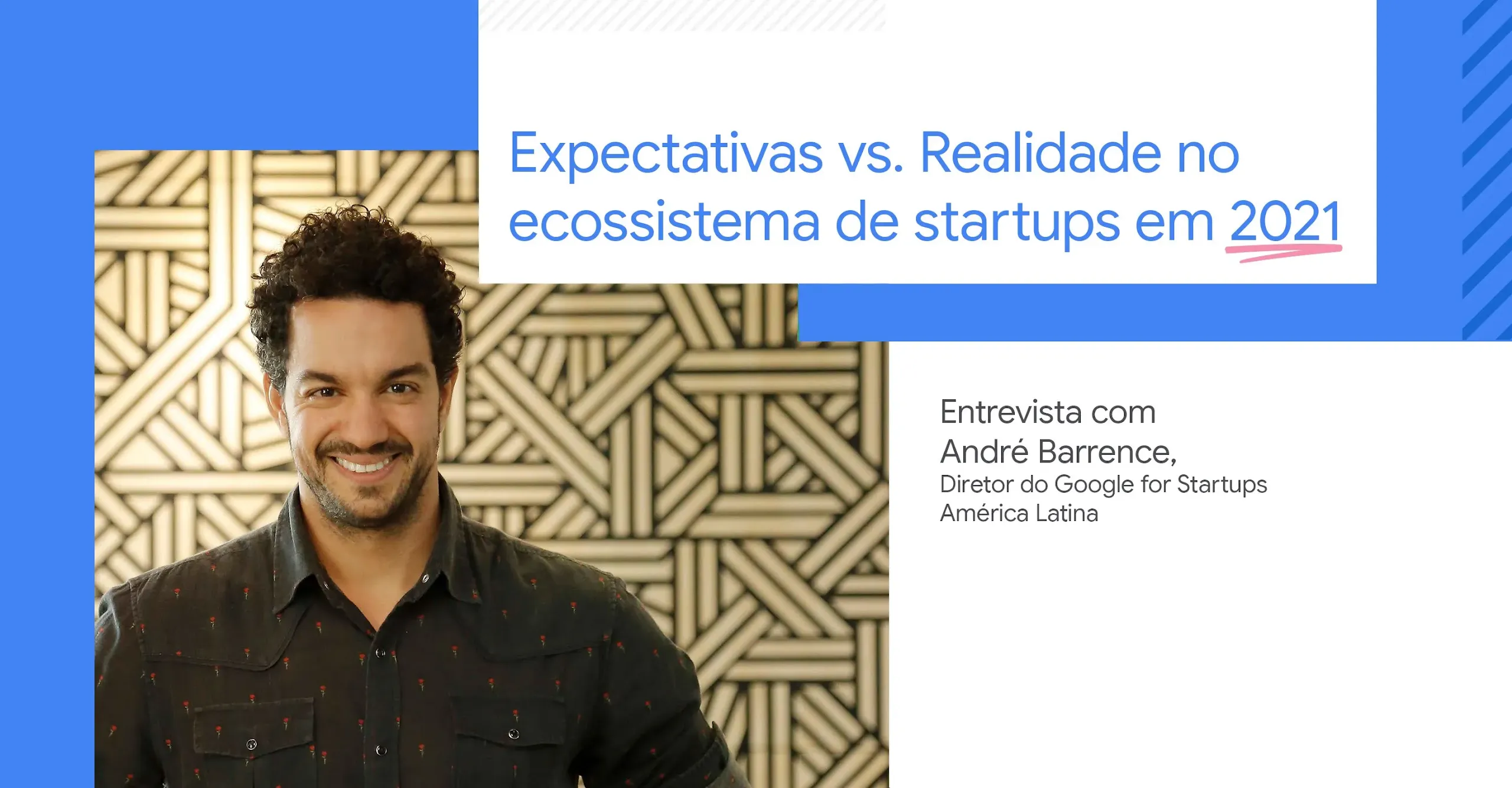 Foto de André Barrence e o título "Expectativas vs. Realidade