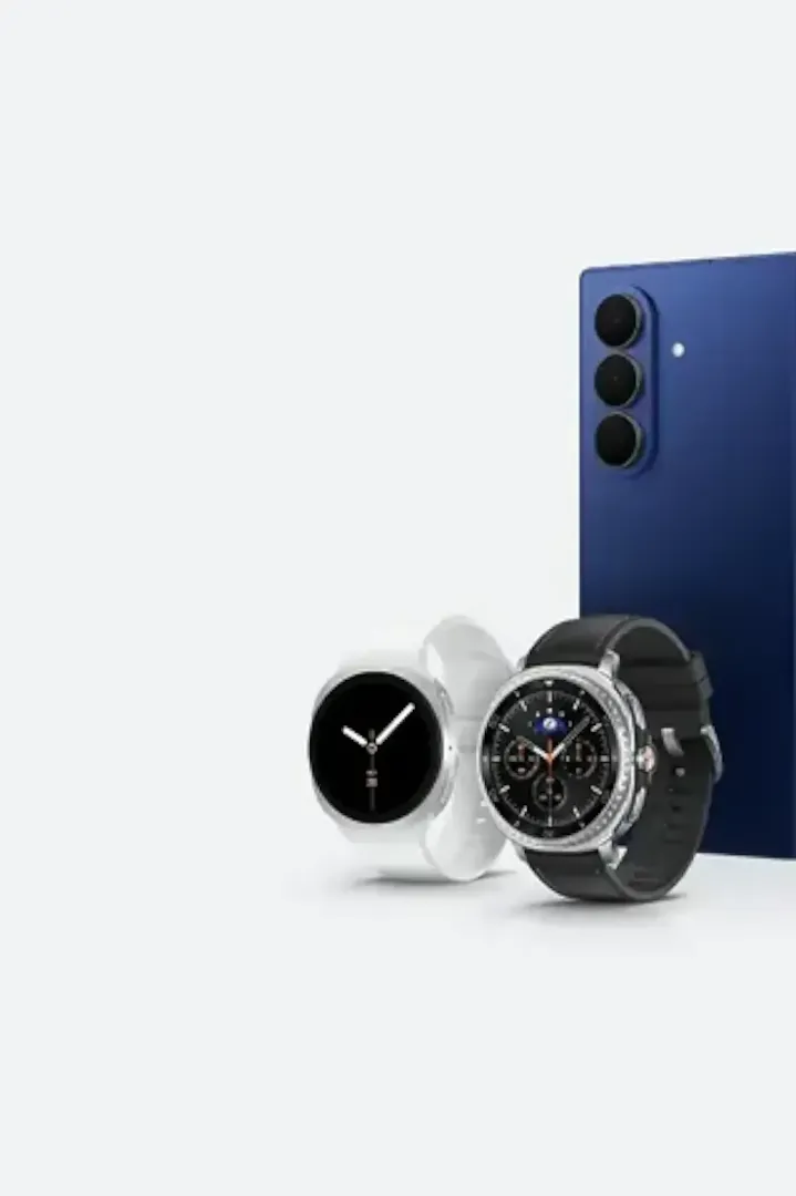 Galaxy Z Series phones and watches grouped together.