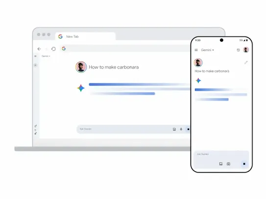 Gemini on desktop and mobile