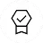 Verified award badge icon