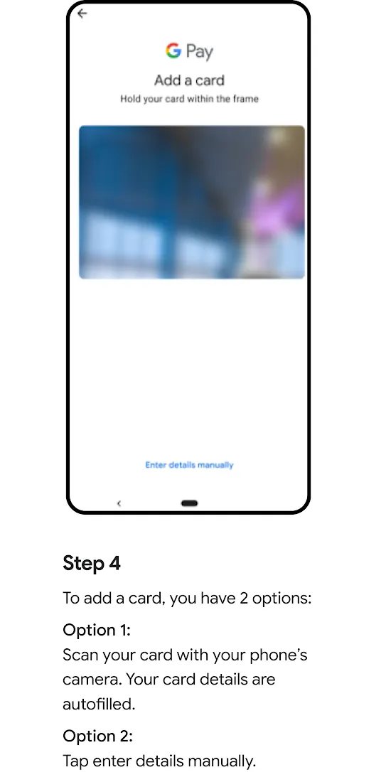Tap to pay setup process step 4.