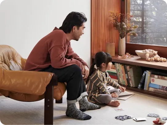 Un père et sa fille.