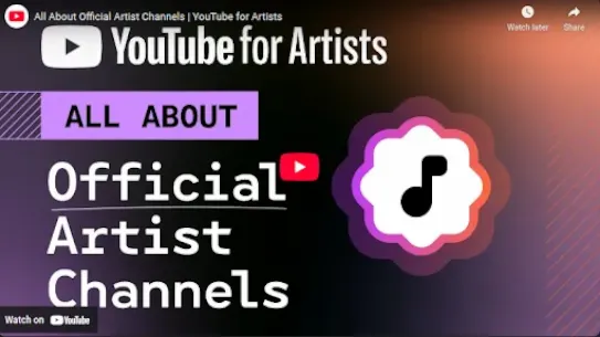 How to Build Your Official Artist Channel