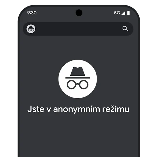 Anonymní karta prohlížeče Chrome