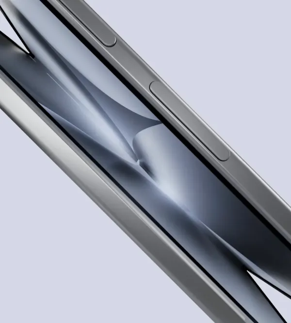 Floating Android phones.