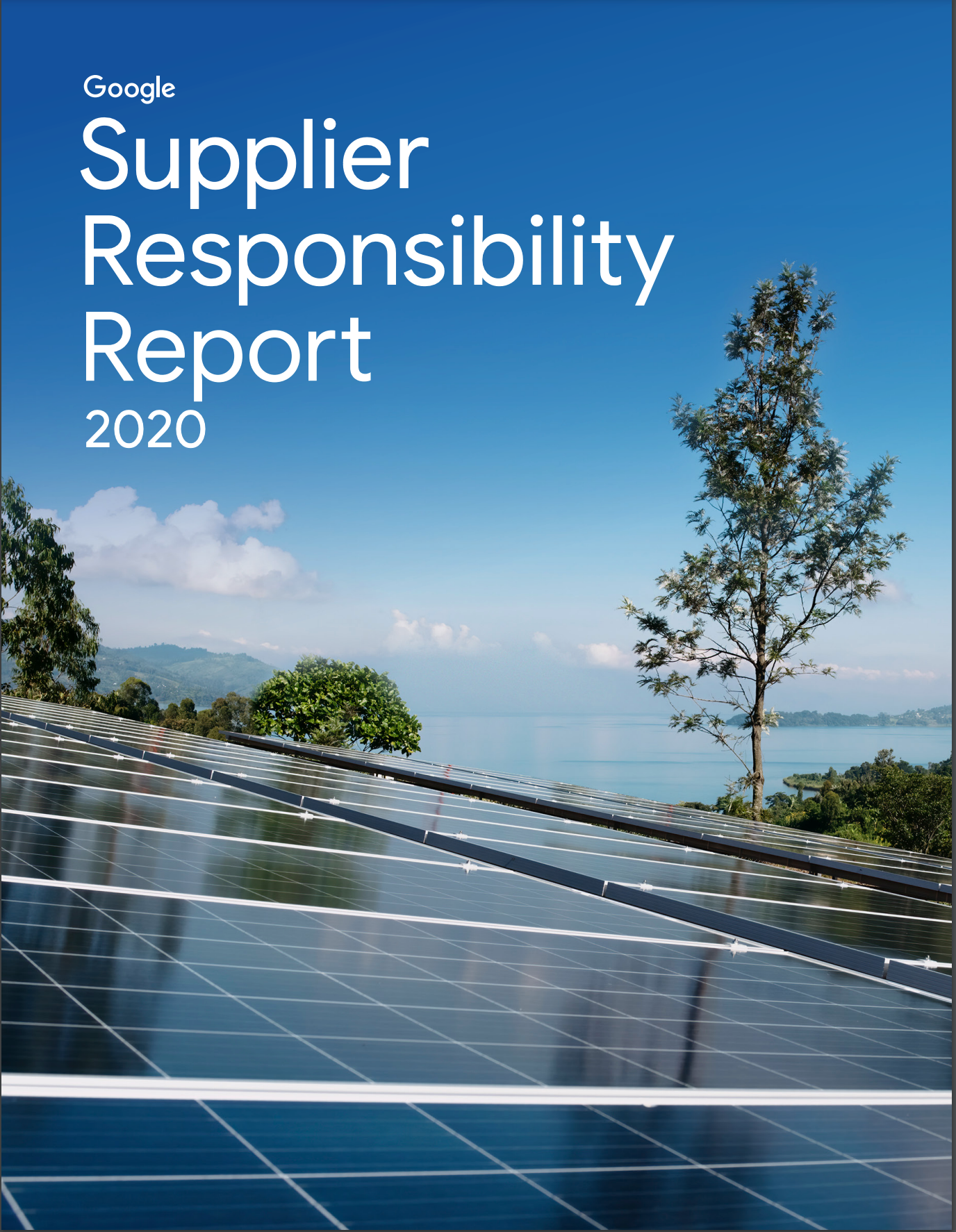 Cover image of the 2020 Responsible Supply Chain Report