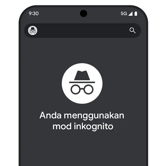 Tab penyemak Imbas Chrome Inkognito