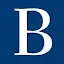 The letter B in white 