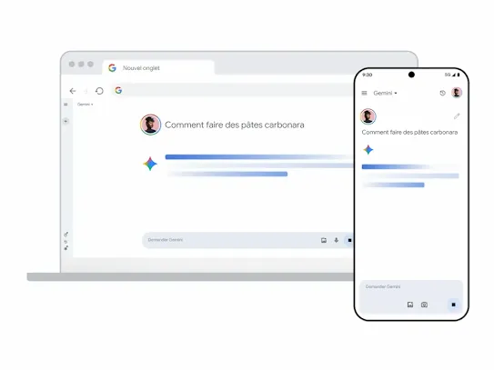 Gemini sur les ordinateurs et les mobiles
