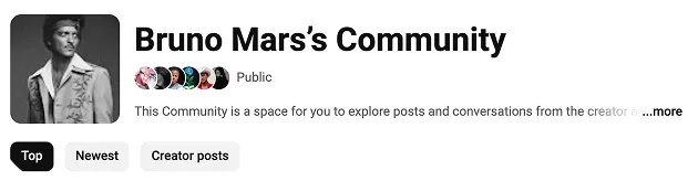 Bruno mars community