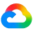 Multi-colored cloud outline icon featuring red, yellow, green, and blue gradients.