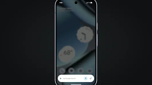En la pantalla de un teléfono se muestra a Gemini pidiendo café en una aplicación de comida a domicilio. 