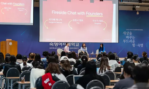 Three women addressing the other