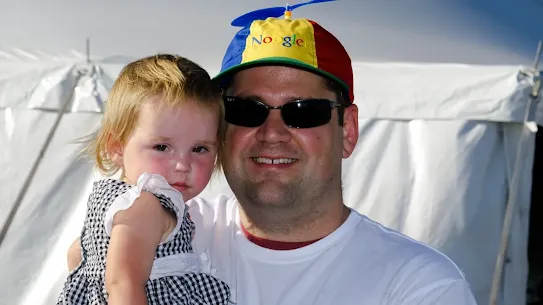 Man holding a child