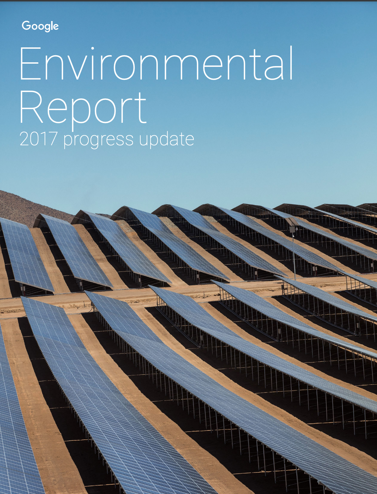 Cover image of 2017 Environmental Report