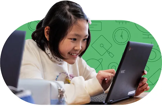 Student Working on Laptop
