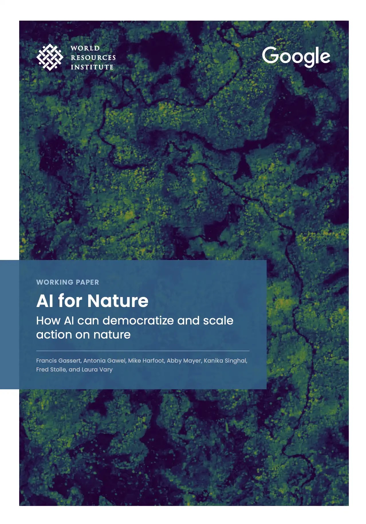 Cover image of AI for Nature. How AI can democratize and scale action on nature