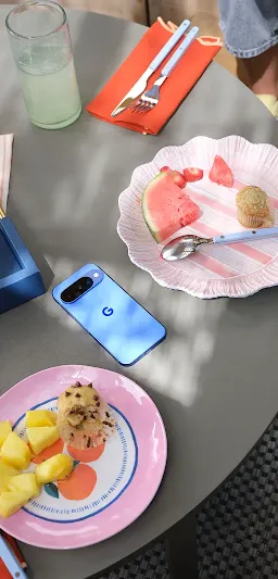 Food on a table shown in a story format on a smartphone screen