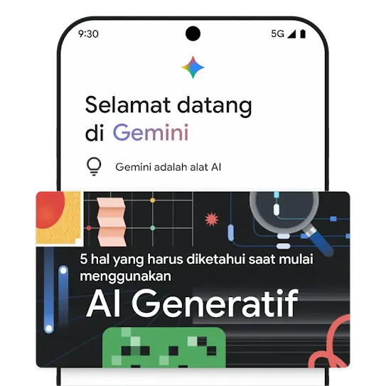 Grafik edukasi AI generatif Gemini