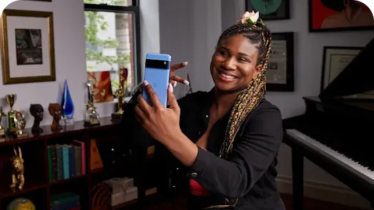 A house with purple background