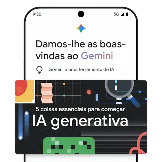 Gráfico do Gemini de educação da IA generativa