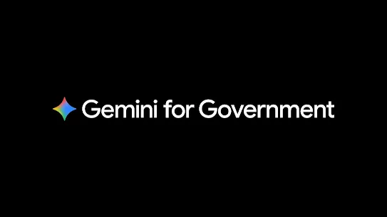  black background with Gemini logo and Gemini for Government