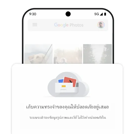 กราฟิกการสำรองข้อมูล