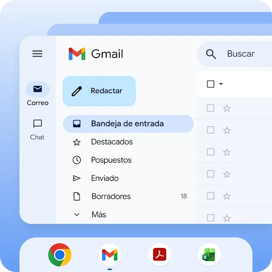 Trabaja libremente en todas tus aplicaciones