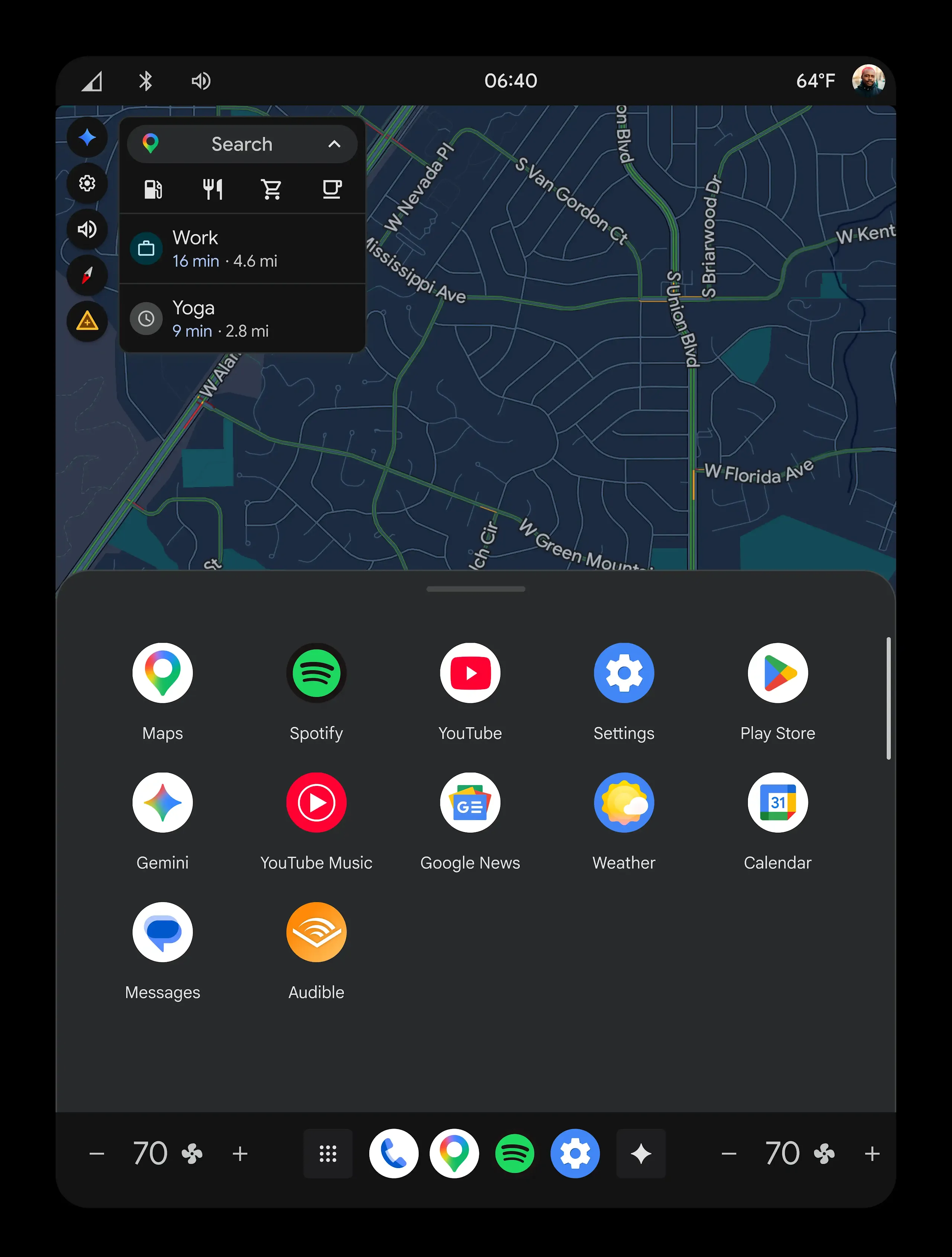 Screen apps dashboard