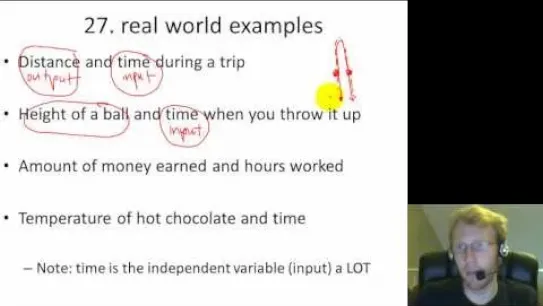 Algebra 1 Real World Examples of Functions