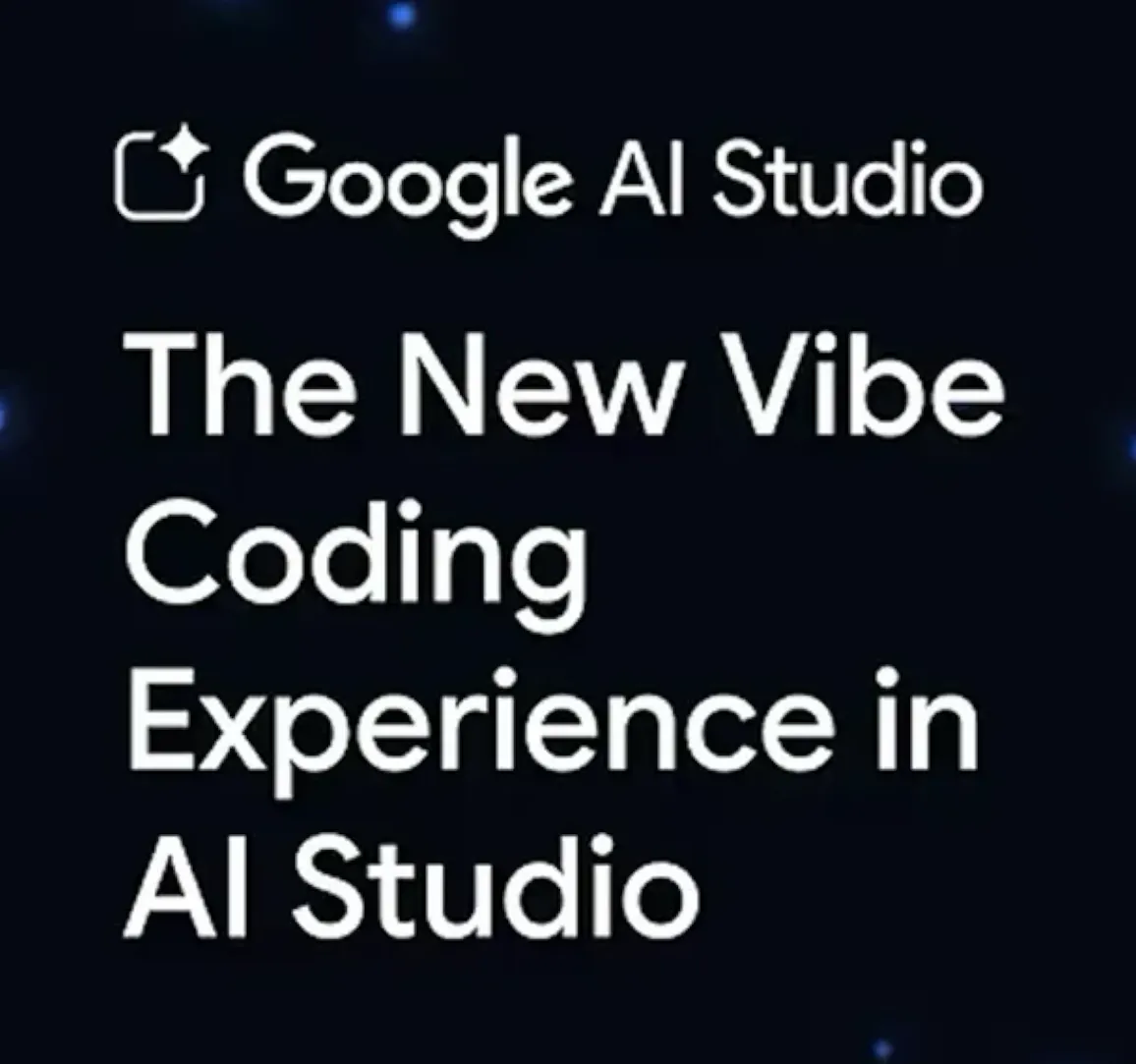 Vibe coding in AI Studio video card image