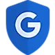Blue shield showing Safer with Google