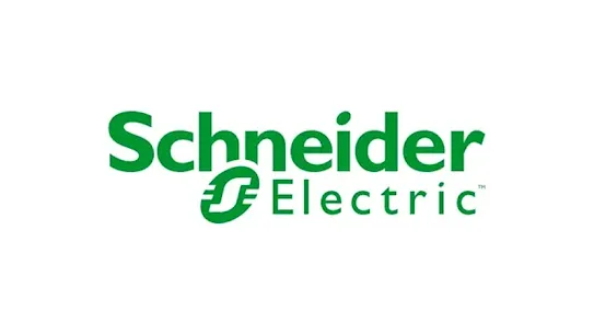 Schneider Electric logo in green.