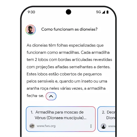 Gráfico de links relacionados do Gemini