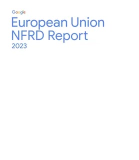 Cover image of 2023 European Union NFRD Report