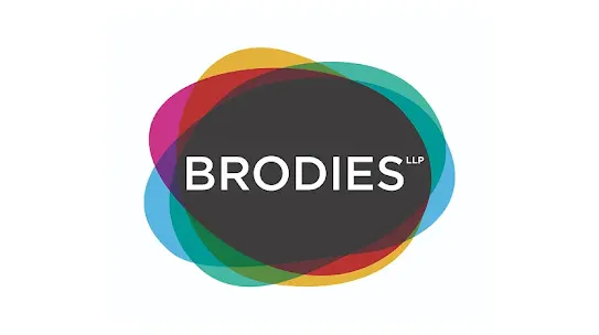 Brodies LLP logo inside colorful overlapping circles.